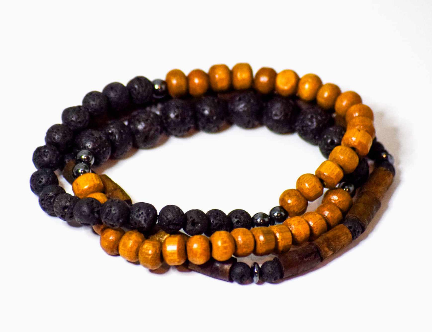 Two tone beaded bracelet