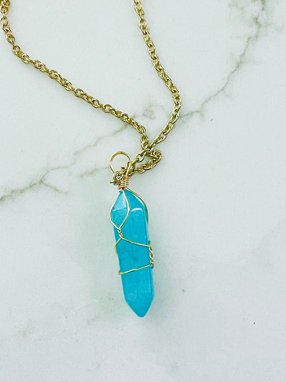Serenity Point Necklace — A Stone for Stillness & Strength