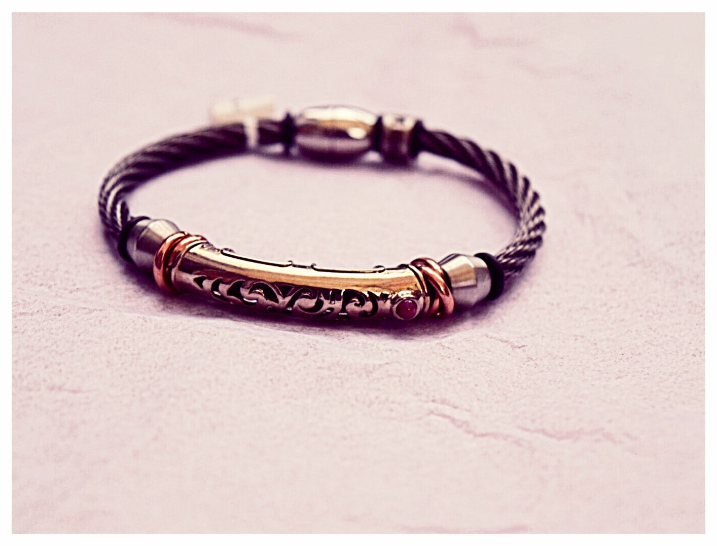 Men's Wire Twist Bracelet