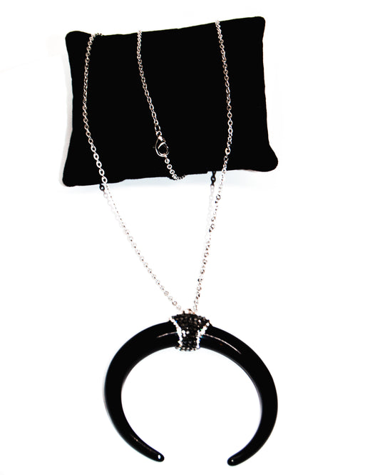 Black Pendant Necklace