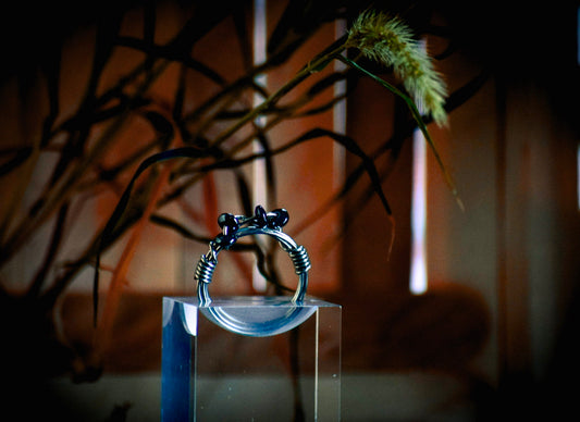 Hematite Wrapped Ring