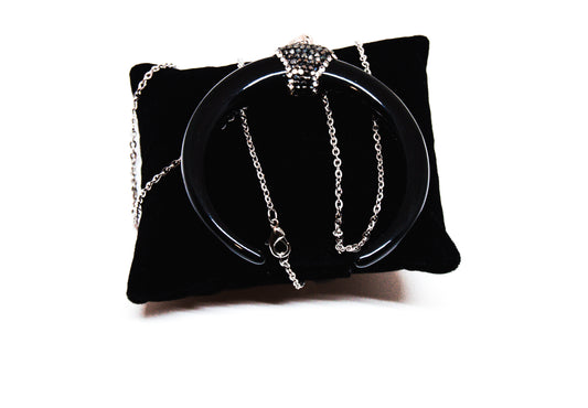 Black Pendant Necklace