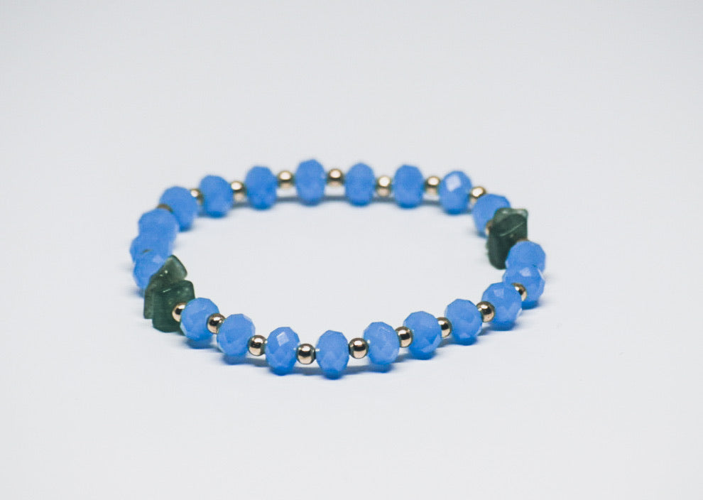 Light Blue Beaded Bracelet