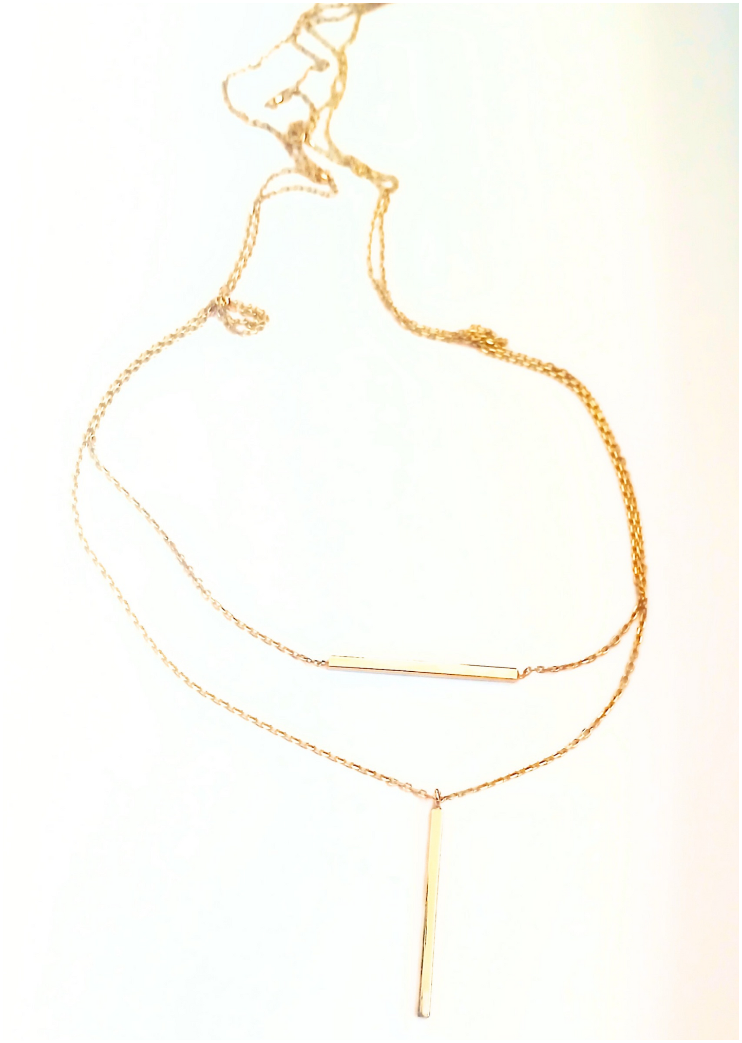 Two Layer Gold Chain Necklace