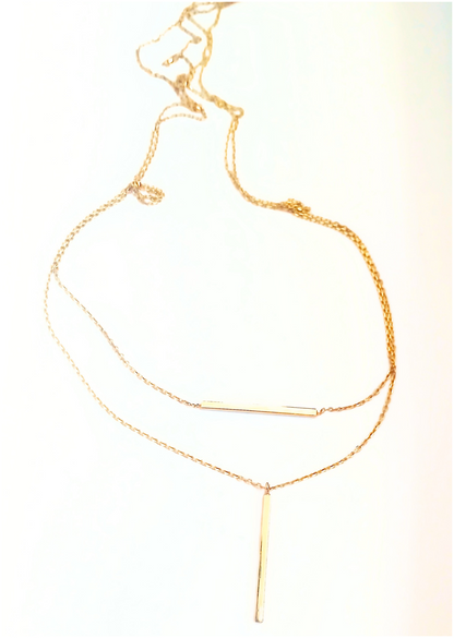 Two Layer Gold Chain Necklace
