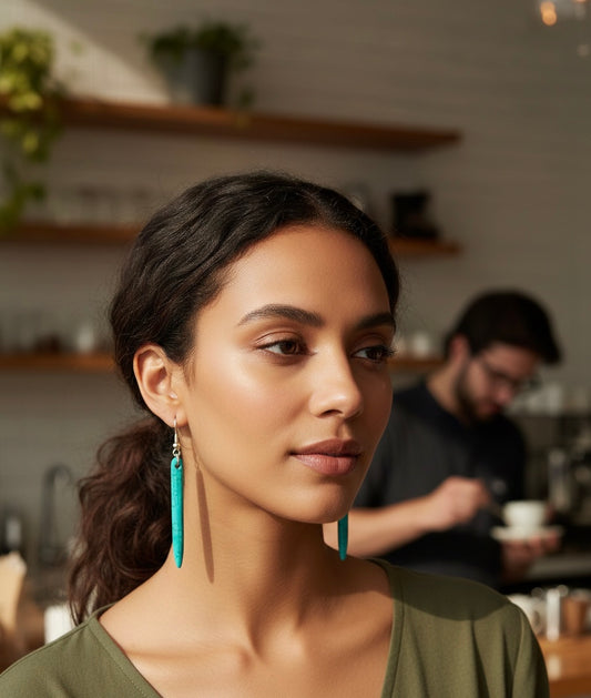 Turquoise Tear Drop Earrings
