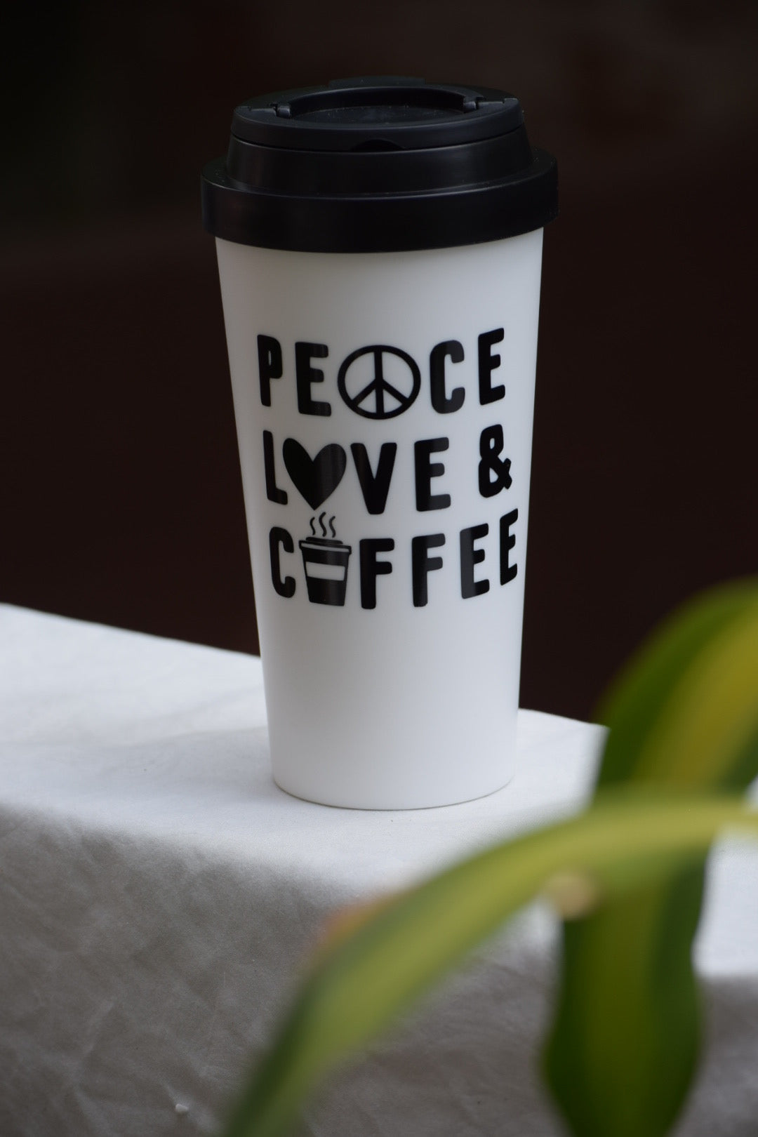 Peace Love Travel Mug