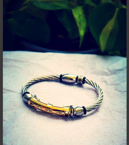 Men's Wire Twist Bracelet