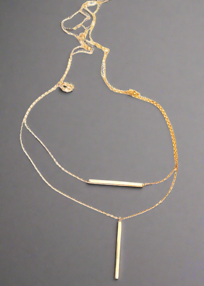 Two Layer Gold Chain Necklace