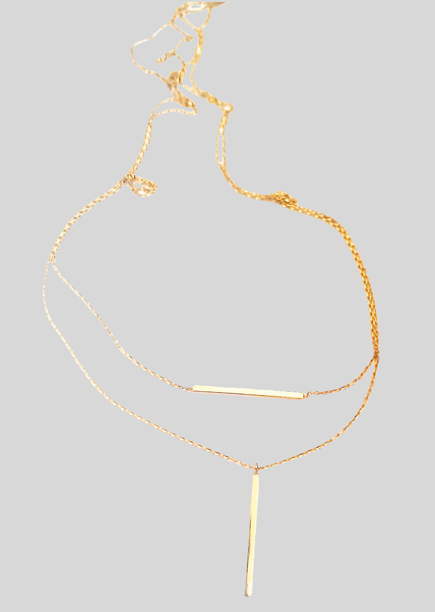 Two Layer Gold Chain Necklace