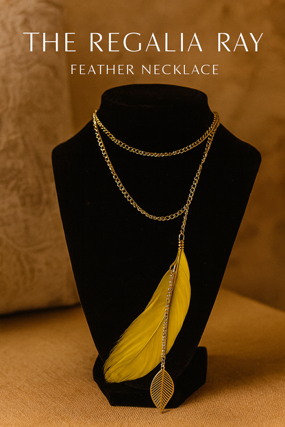The Regalia Ray Feather Necklace