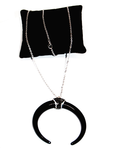 Black Pendant Necklace