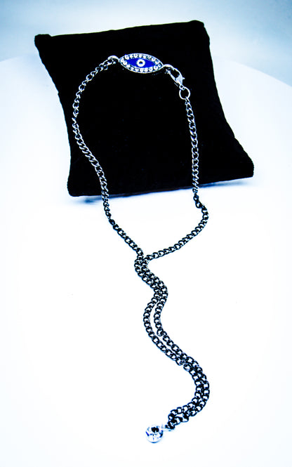Evil Eye crystal pendant necklace