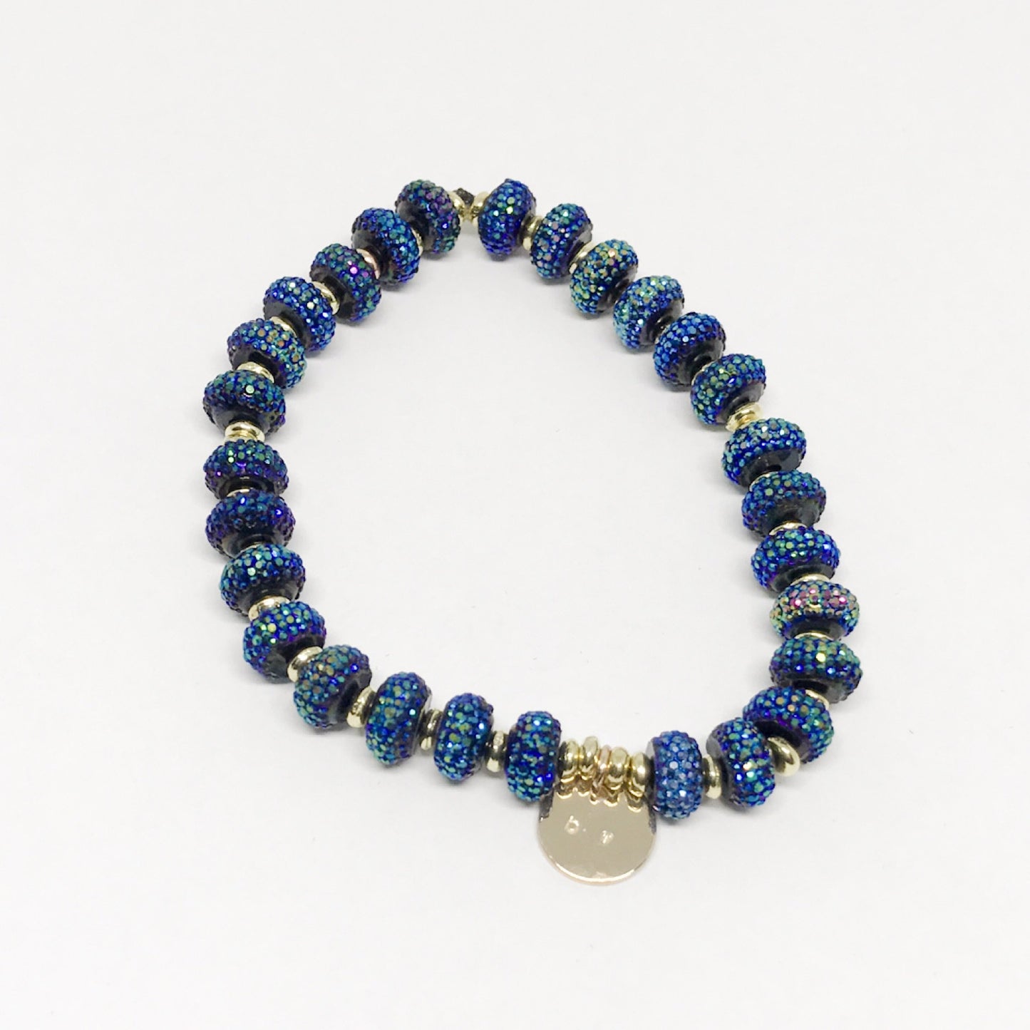 Bella Blue Stretch beaded bracelet