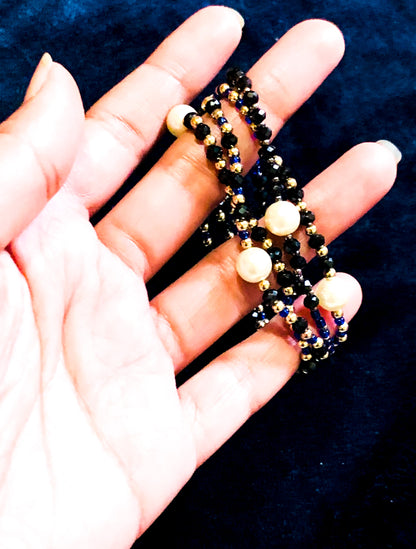 Midnight Pearl Bracelets