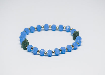 Light Blue Beaded Bracelet