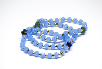 Light Blue Beaded Bracelet