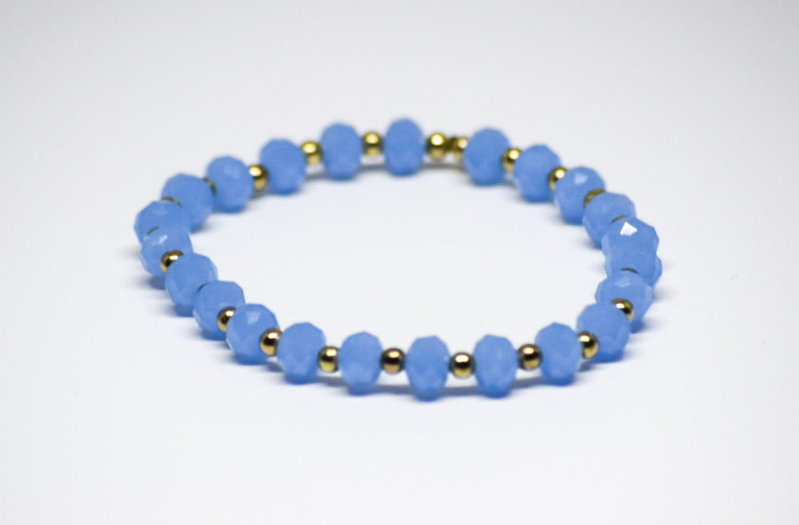 Light Blue Beaded Bracelet